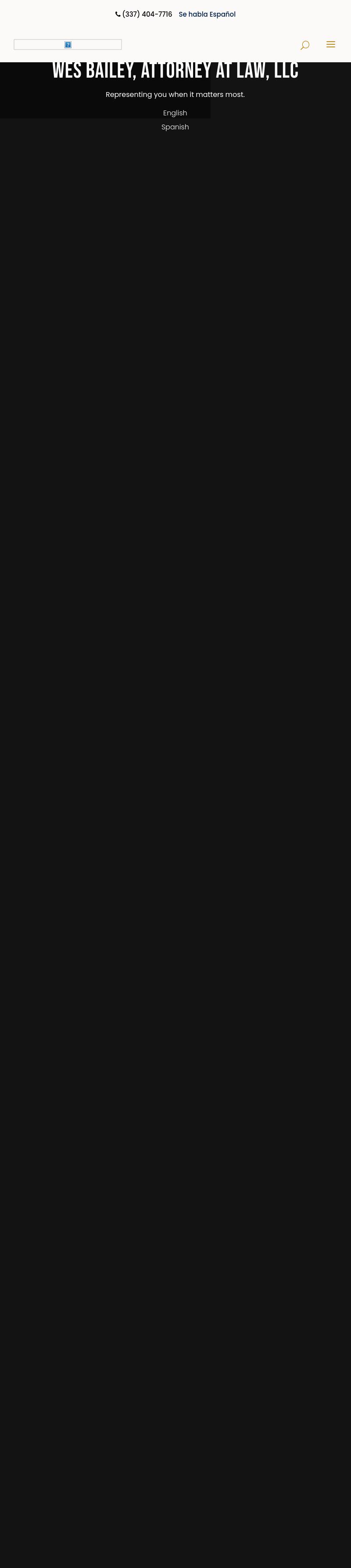 Wes Bailey Attorney at Law, LLC - Leesville LA Lawyers