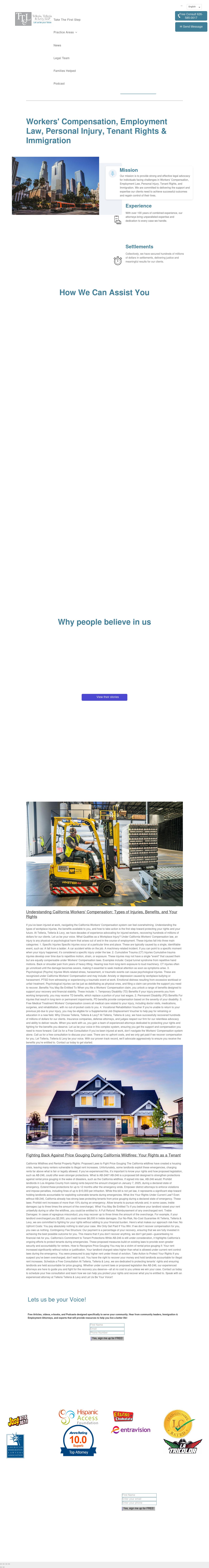 Telleria, Telleria & Levy, LLP - Los Angeles CA Lawyers