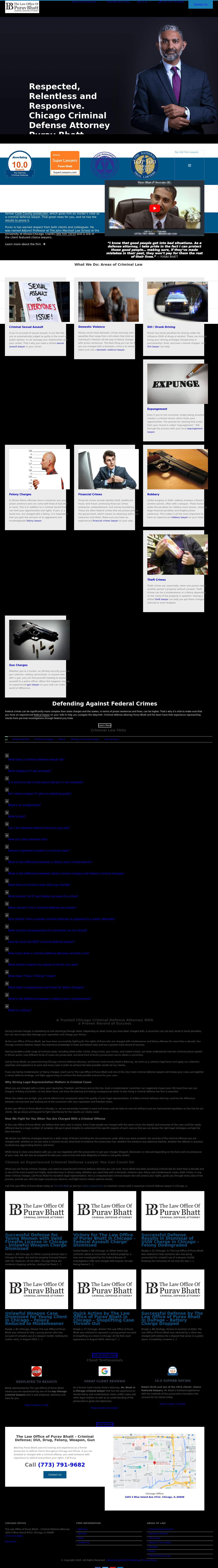 The Law Office of Purav Bhatt - Criminal Defense; DUI, Drug, Felony, Weapon, Gun - Chicago IL Lawyers
