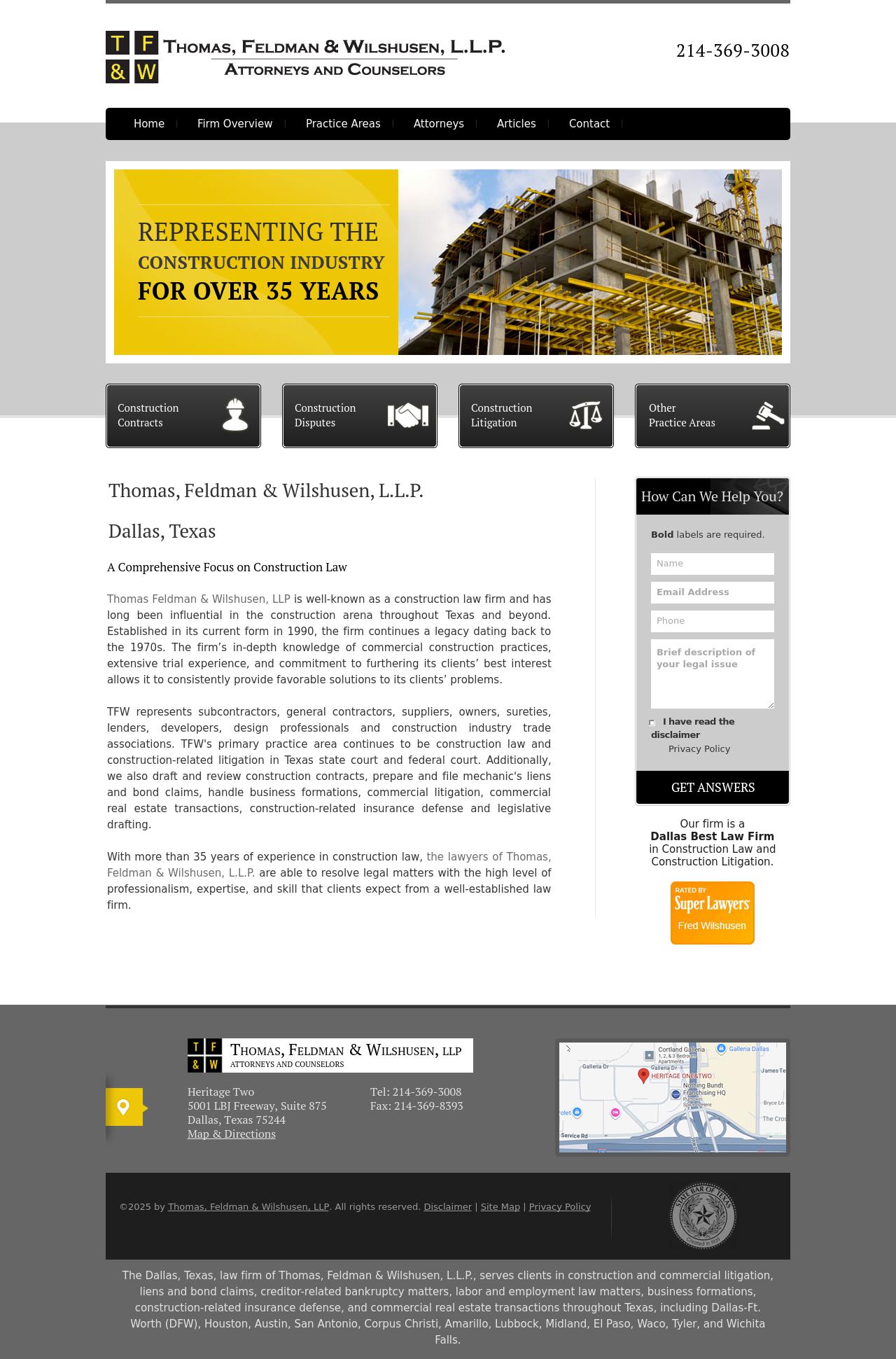 Thomas, Feldman & Wilshusen, LLP - Dallas TX Lawyers