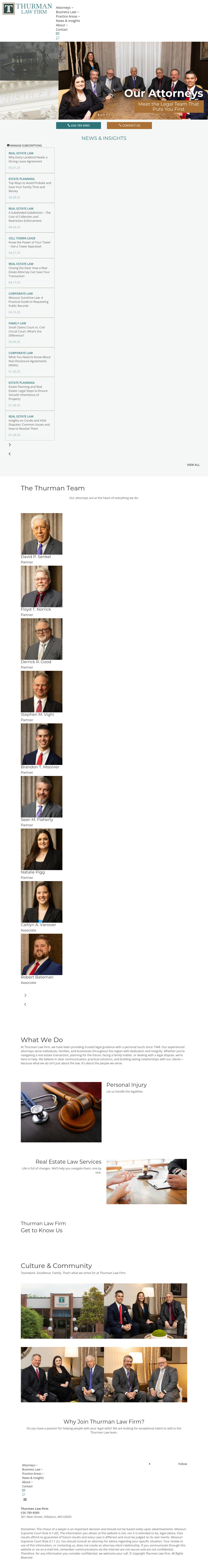 Thurman, Howald, Weber, Senkel & Norrick, L.L.C. - Hillsboro MO Lawyers